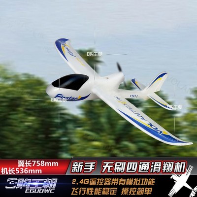 超大初學練習電動泡沫兒童固定翼遙控飛機滑翔機航模塞斯納747